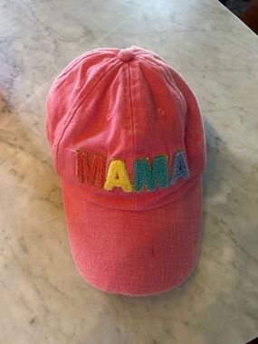 Pink 'MAMA' Embroidered Baseball Cap
